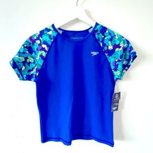Speedo Girls Rash Guard NWT
